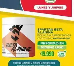Cruz Verde Club - spartan beta alanina oferta