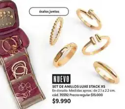 Cyzone Set de anillos luxe stack xs oferta