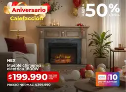 Easy NEX Mueble chimenea eléctrica oferta