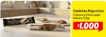 Galletas rigochoc clásica o chocolate blanco