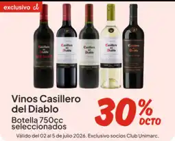 Unimarc Casillero del diablo vinos botella oferta