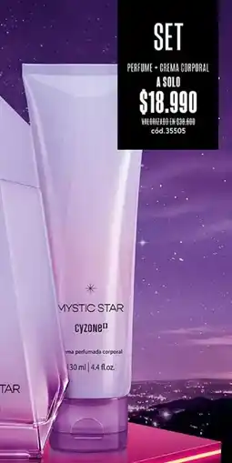 Cyzone Mystic star crema perfumada corporal oferta