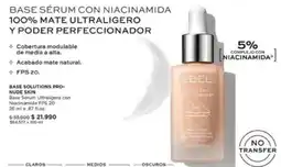L'Bel Base sérum con niacinamida 100% mate ultraligero y poder perfectionador oferta