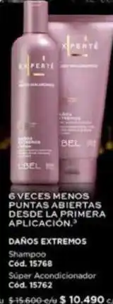 L'Bel 6 veces menos puntas abetras desde la primera aplicacion oferta