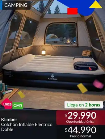 Constructor Sodimac Klimber - colchón inflable eléctrico doble oferta