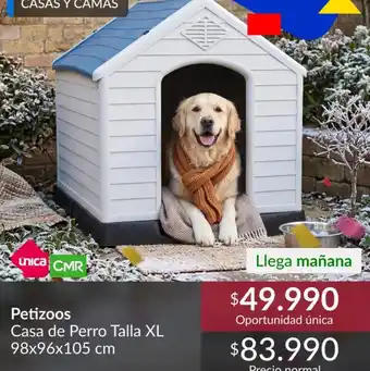 Casa de perro talla xl 98x96x105 cm