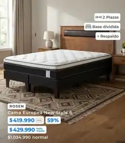 Paris Rosen - cama europea new style 6 oferta