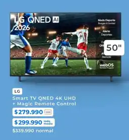 Paris Lg - smart tv qned 4k uhd + magic remote control oferta