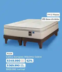Paris Flex - cama europea máximo cobre oferta