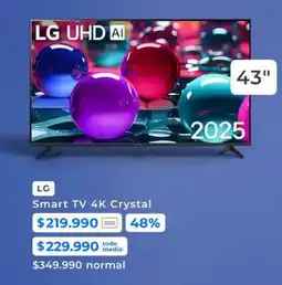 Paris Lg - smart tv 4k crystal oferta