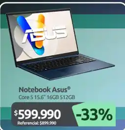 PC Factory Asus - notebook oferta