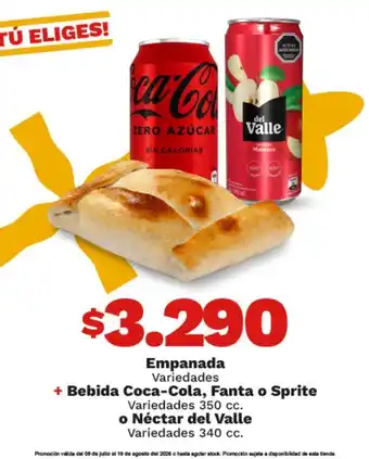 OXXO Coca cola - empanada oferta