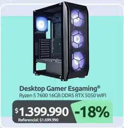 PC Factory Desktop gamer esgaming oferta