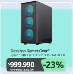 PC Factory Desktop gamer gear oferta