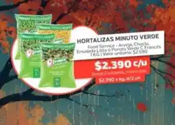 Super Ganga Valor - hortalizas minuto verde oferta
