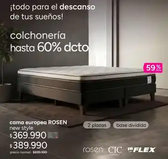 Flex - cama europea rosen