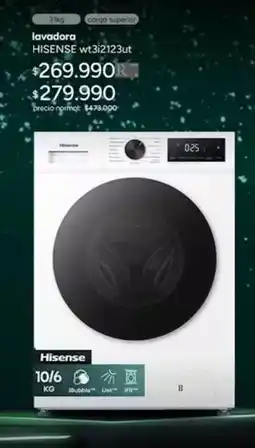Ripley Hisense - lavadora w132123ut oferta
