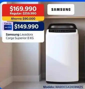 Samsung - lavadora carga superior