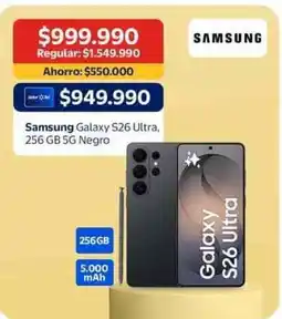 Lider Samsung - galaxy s26 ultra, 256gb 5g negro oferta