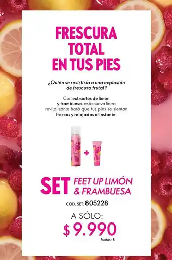Up - set feet limon & frambuesa