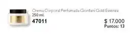 Oriflame Giordani - crema corporal perfumada gold essenza oferta