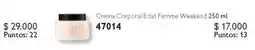 Oriflame Eclat - crema corporal femme weekend 250 ml. 47014 oferta