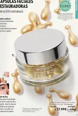 Oriflame Novage - apsulas estauradoras oferta