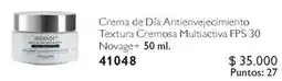 Oriflame Novage - crema de día antienvejecimiento textura cremosa multiactiva fps 30 + oferta