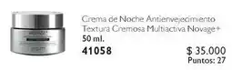 Oriflame Novage - crema de noche antienvejecimiento textura cremosa multiactiva + oferta