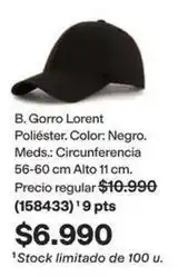Avon Gorro lorent poliéster. color oferta