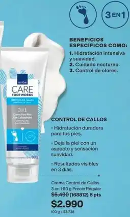 Avon Care+ - beneficios especificos como oferta