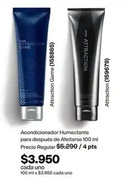 Avon Attraction - acondicionador humectante para despues de afeitar oferta