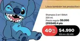 Avon Shampoo 2 en 1 stitch oferta