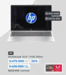 Paris Hp - notebook 15.5k fhd 60+12 oferta