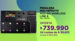 Audiomusica Pecalera multiefecto pod go wireless line 6 oferta