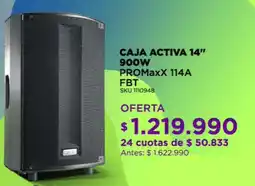 Audiomusica Caja activa 14'' promaxx 114a fbt oferta