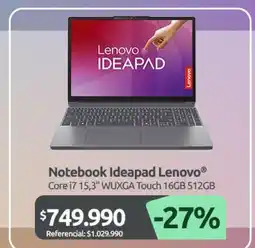 PC Factory Lenovo - notebook ideapad oferta