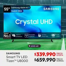 Abc Samsung - smart tv led tizentm u8000 oferta