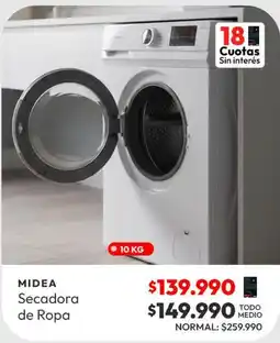 Abc Midea - secadora de ropa oferta