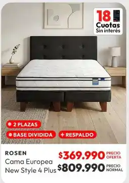Abc Rosen - cama europea new style 4 plus oferta