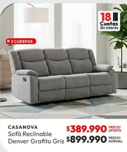Abc Sofa reclinable oferta