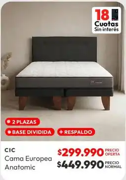Abc Cic - cama europea anatomic oferta