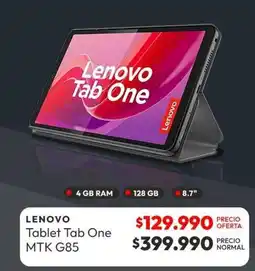 Abc Lenovo - tablet tab one mtk g85 oferta