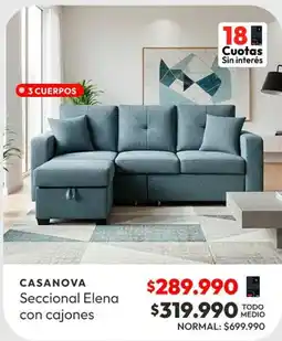 Abc Seccional elena con cajones oferta