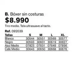 Leonisa Boxer sin costuras oferta