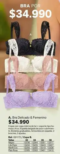 Leonisa Bra delicado & femenino oferta