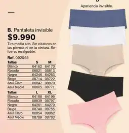 Leonisa Pantaleta invisible oferta