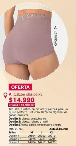 Leonisa Calzon clasico oferta