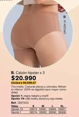 Leonisa Calzon hipster x 3 oferta