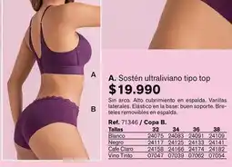 Leonisa Sosten ultraliviano tipo top oferta